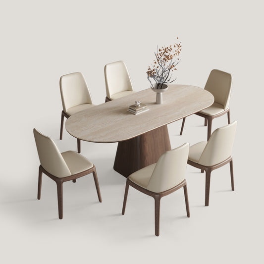 Modern Sintered Stone Dining Table Set