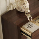 Brown Solid Wood Shoe Storage Cabinet