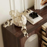 Modern Rattan Storage Cabinet Dresser