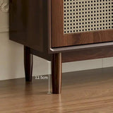 Modern Rattan Storage Cabinet Dresser