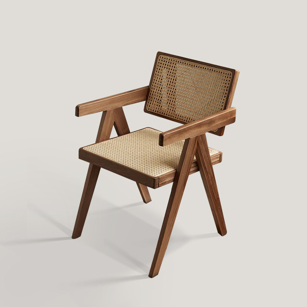 Modern Accent Rattan Chair Cane Armchair