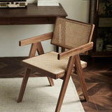 Modern Accent Rattan Chair Cane Armchair