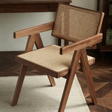 Modern Accent Rattan Chair Cane Armchair