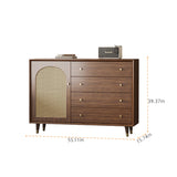 Modern Rattan Storage Sideboard Buffet Cabinet