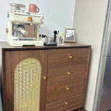 Rattan Sideboard Buffet Storage Cabinet