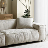 Convertible Fabric Sofa Large Sectional Deep Seat Couch