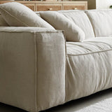 Convertible Fabric Sofa Large Sectional Deep Seat Couch