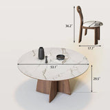 Extendable Round Sintered Stone Dining Table
