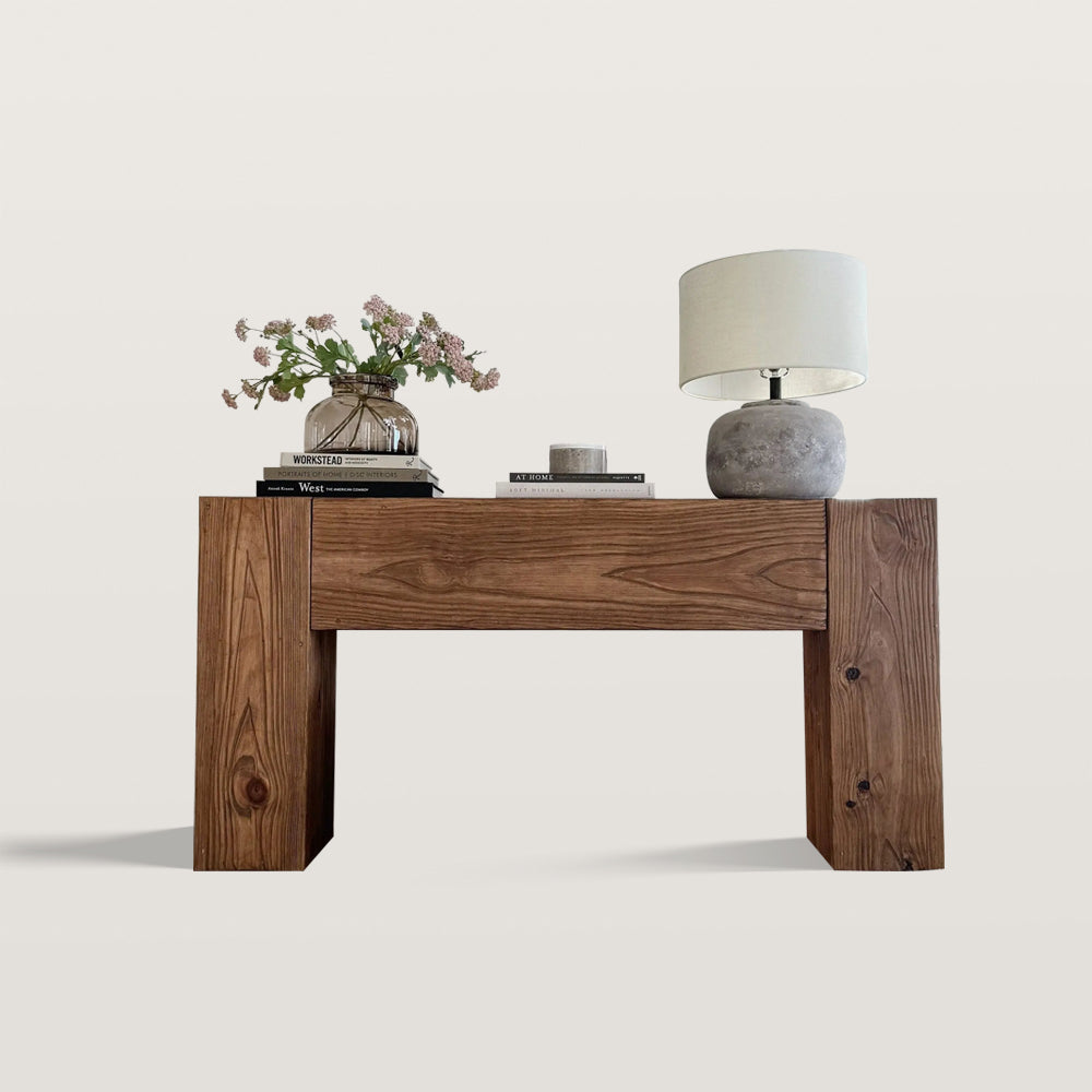 Rustic Solid Wood Console Table