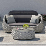 Modern Woven Textilene Rope Outdoor Sofa