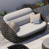 Modern Woven Textilene Rope Outdoor Sofa