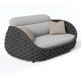 Modern Woven Textilene Rope Outdoor Sofa