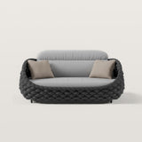 Modern Woven Textilene Rope Outdoor Sofa