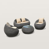 Woven Outdoor Rattan Armchair Patio Accent Chair