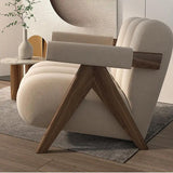 Minimalist Lounge Chair Upholstered Accent Chair