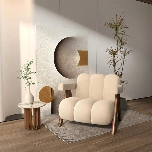 Minimalist Lounge Chair Upholstered Accent Chair