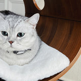 Wooden Pet Bed Cozy Cat Cave Bed