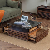 Modern Coffee Table Storage Cabinet With Light