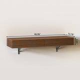 Multi Functional Floating Wall Shelf with Drawers