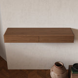 Multi Functional Floating Wall Shelf with Drawers