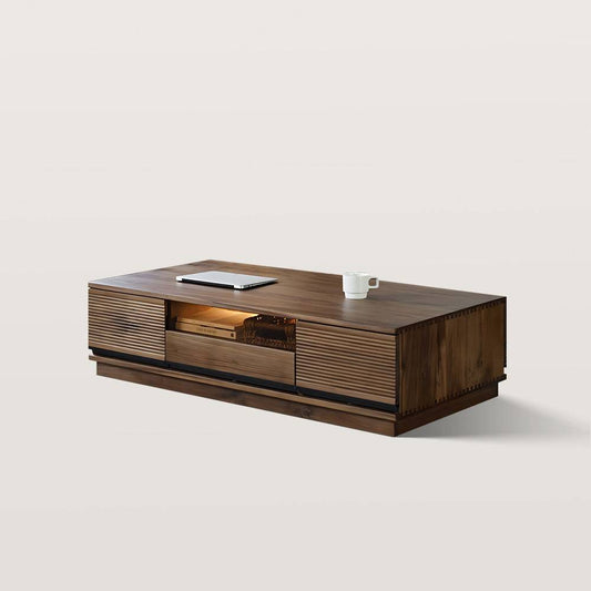 Modern Wood Coffee Table with Storage Space 1000