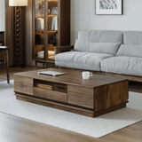 Modern Wood Coffee Table with Storage Space