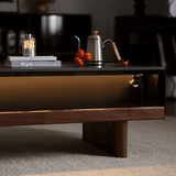 Modern Low Coffee Table Center Table with Light