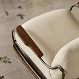 Modern Upholstered Rocking Chair with Footstool Rocker Recliner