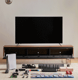 Living Room TV Stand Media Cabinet With Stainless Steel Legs