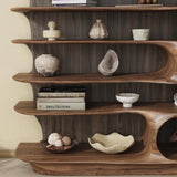 Creative Wooden Storage Display Rack Freestanding Book Shelf