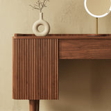Mid-Century Wooden Makeup Vanity Set Dressing Table