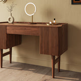 Mid-Century Wooden Makeup Vanity Set Dressing Table