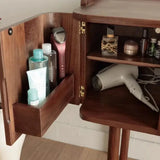 Symmetrical Aesthetic Wooden Makeup Vanity and Desk