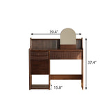 Multi Functional Integrated Makeup Vanity with Big Mirror