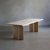 Wooden Rectangular Dining Table and Bench Set