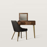 Small Sized Light Luxury Makeup Vanity with Hidden Mirror