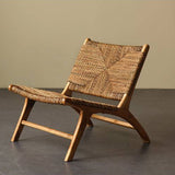 Natural Rattan Single Sofa Chair Balcony Leisure Chair