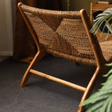 Natural Rattan Single Sofa Chair Balcony Leisure Chair