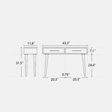 Narrow Entrance Table with Splicing Board Drawers