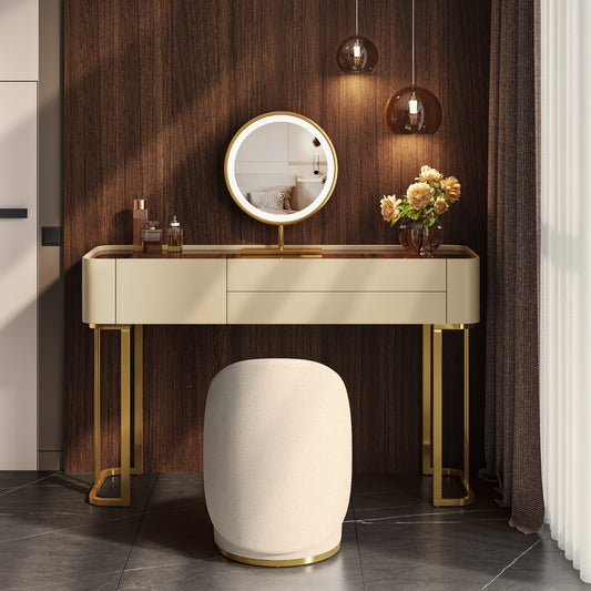 Light Luxury Makeup Vanity Desk Lighted Dressing Table Set