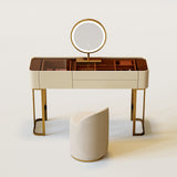 Light Luxury Makeup Vanity Desk Lighted Dressing Table Set