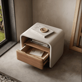 One Drawer Nightstand Bed Side Table with Storage Shelf