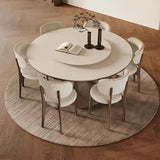 Lamb Velvet Backrest Dining Chair French Retro Style