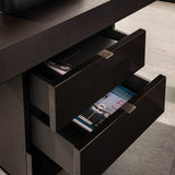 Modern Office Desk with Hidden Storage for Home Office
