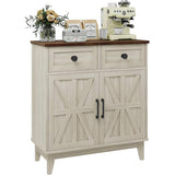 Rustic Walnut White