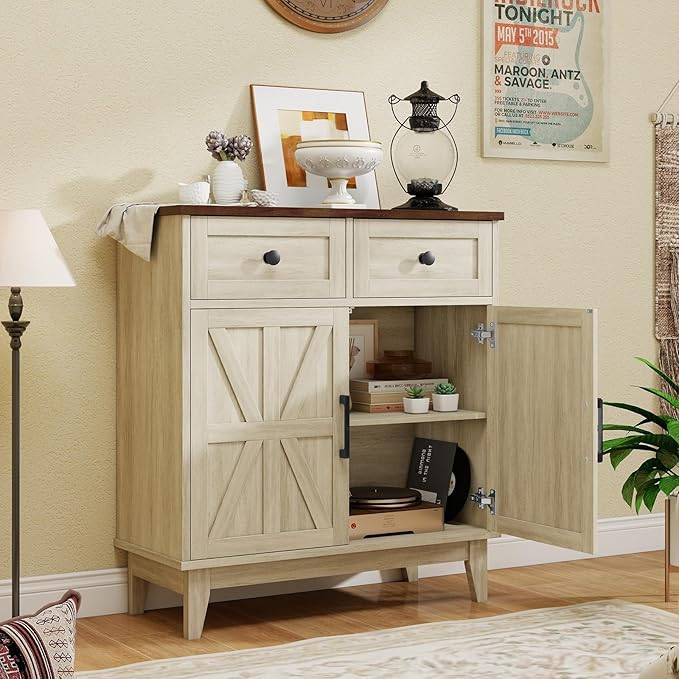 Rustic Walnut White