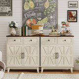 Rustic Walnut White