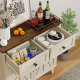 Rustic Walnut White