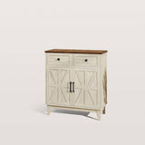 Rustic Walnut White