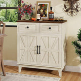 Rustic Walnut White